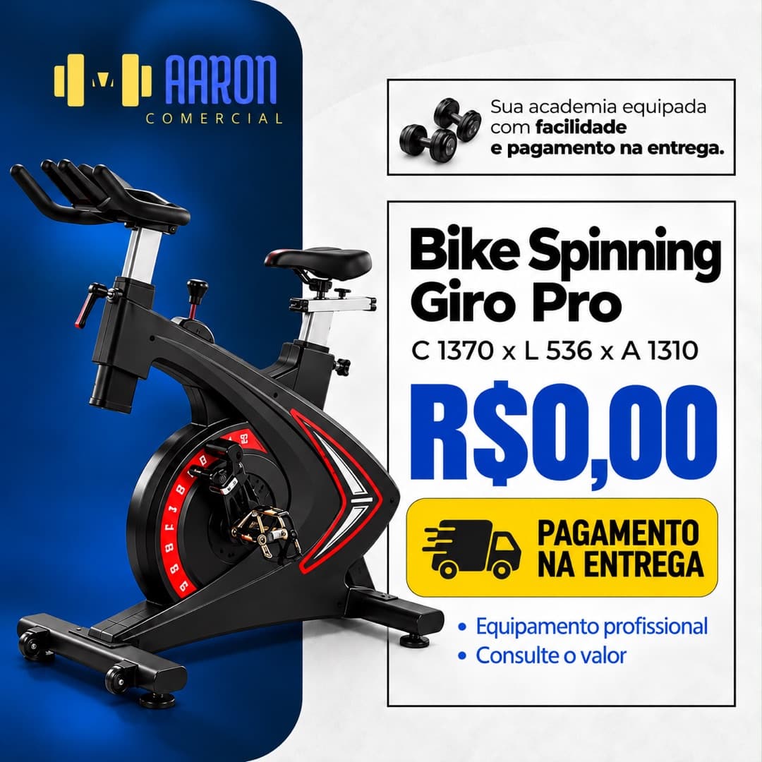 Bike Spinning Giro Pro Aaron Comercial