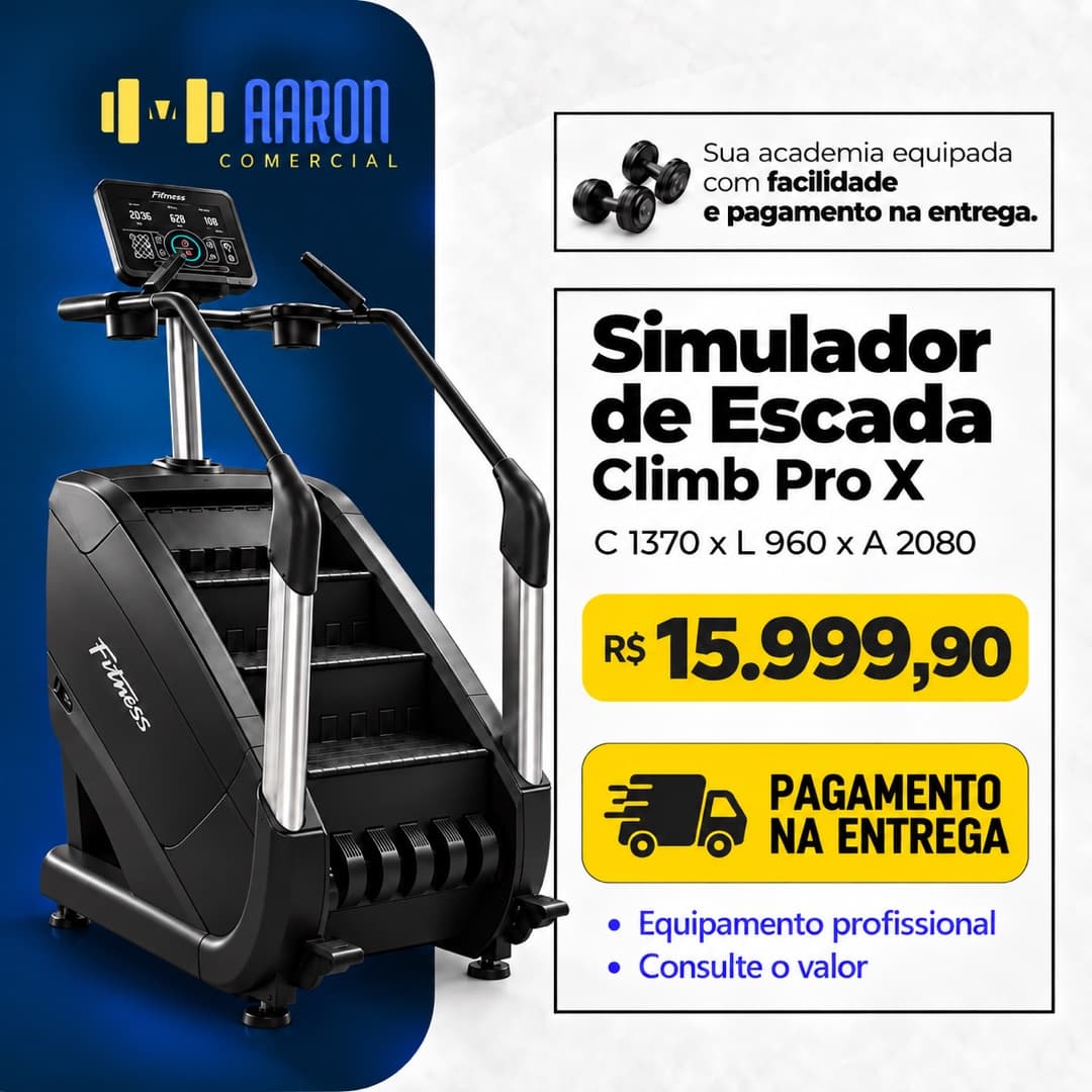 Simulador de Escada Climb Pro X Aaron Comercial